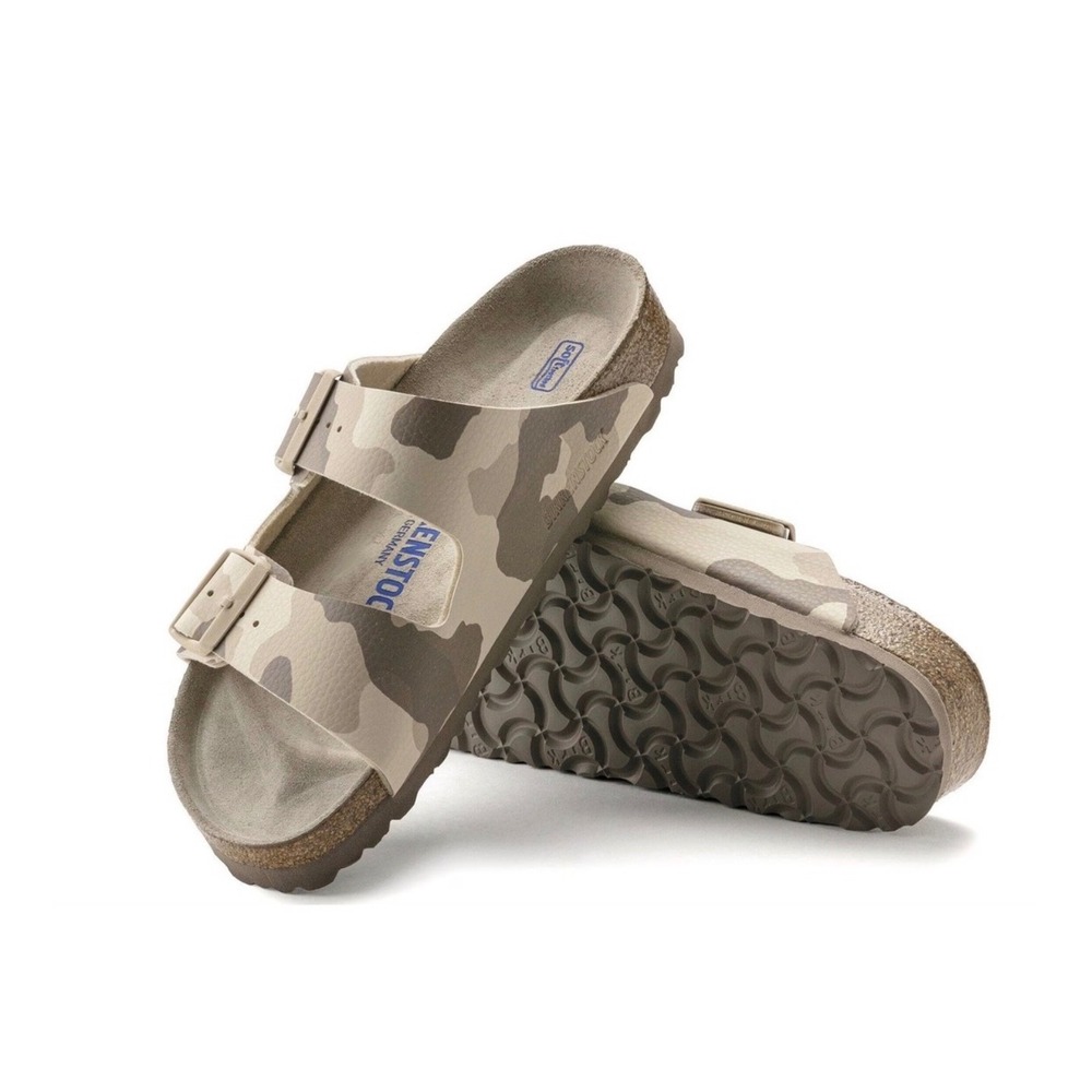 Birkenstock Arizona camo Desert Soil Gray Taupe 40 9 soft footbed
